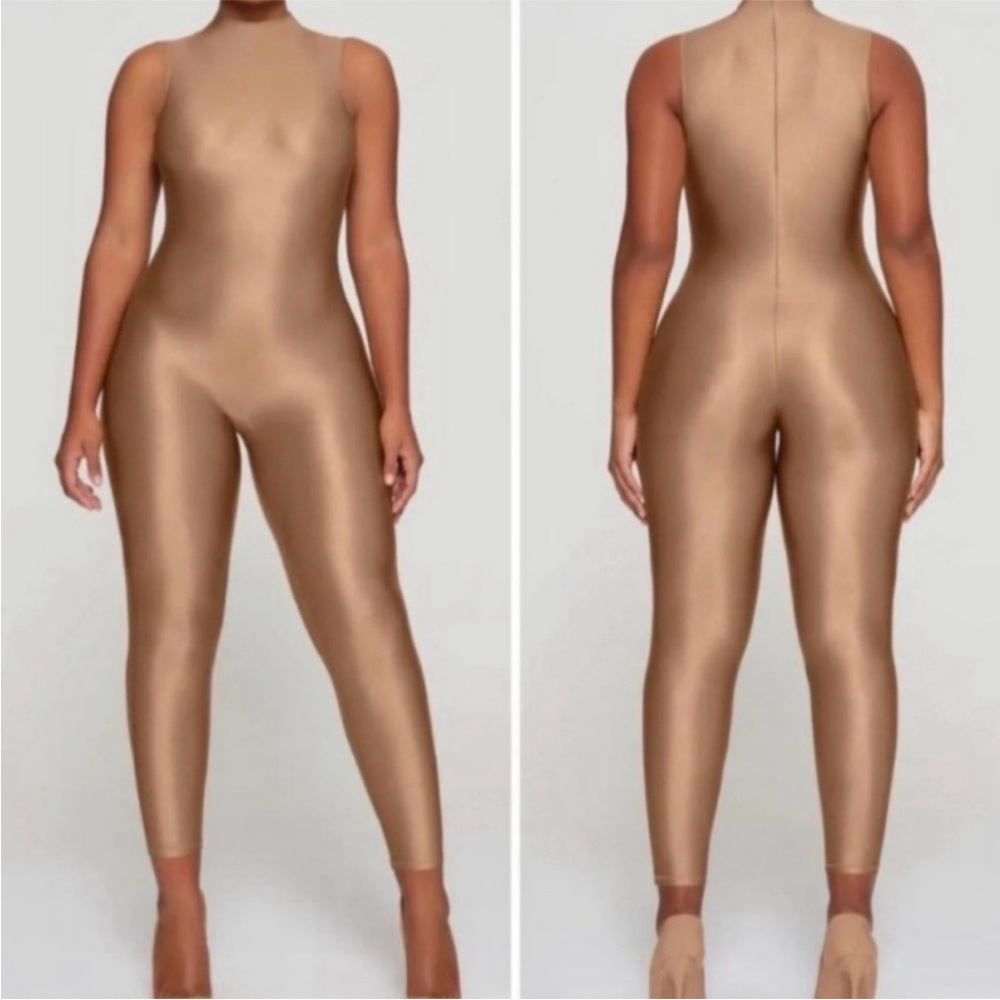 SKIMS Shine Spandex Jersey Catsuit Color Sienna Size 3X